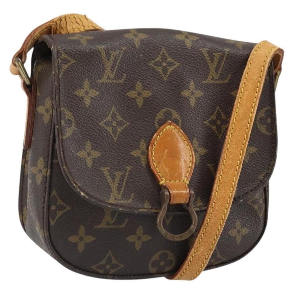 Authentic LOUIS VUITTON Monogram Saint Cloud PM Shoulder Bag M51244 LV